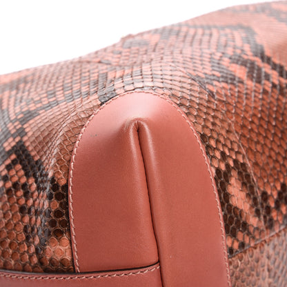 Gucci Python Medium Craft Tote Coral 11 of 12