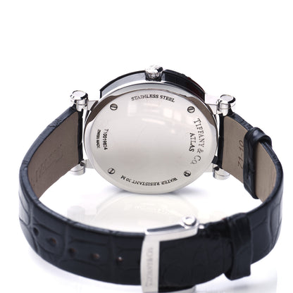 Tiffany Stainless Steel Alligator 36mm Atlas Quartz Watch Black 4 of 7