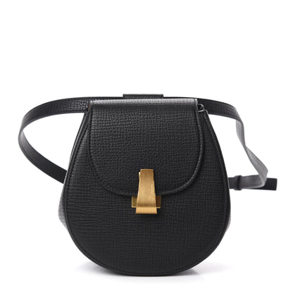 Bottega Veneta Palmellato Calfskin Rounded Belt Bag Black 1 of 8