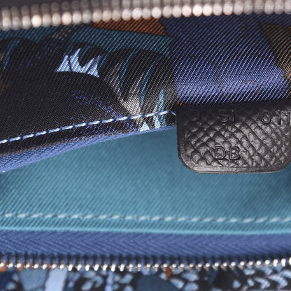 Hermes Epsom Silk'In Wallet Black Bleu Paradis Deep Bleu 6 of 7