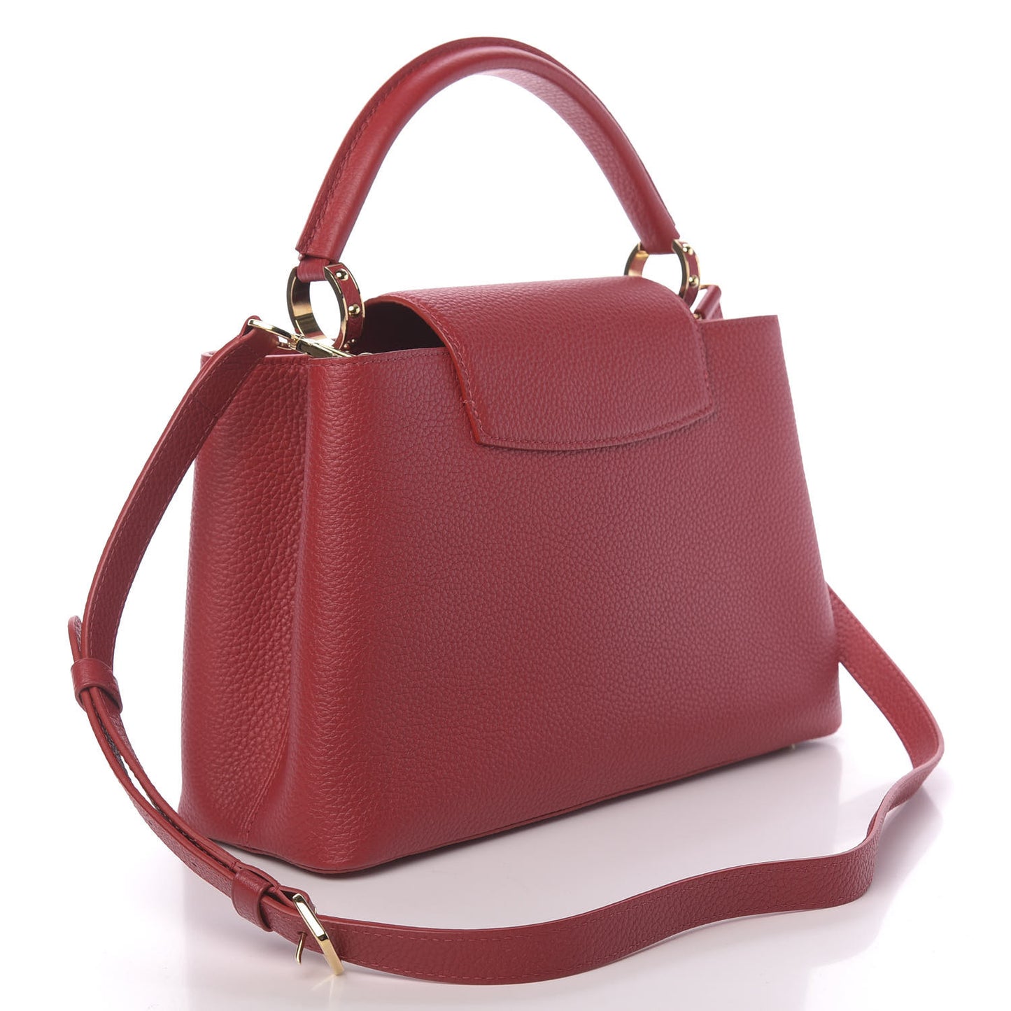 Taurillon Capucines PM Scarlet