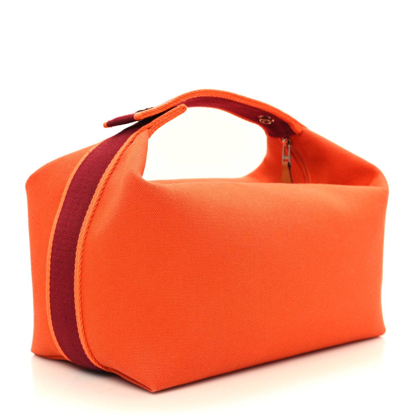Canvas Large Bride-A-Brac Pouch Orange Feu Burgundy