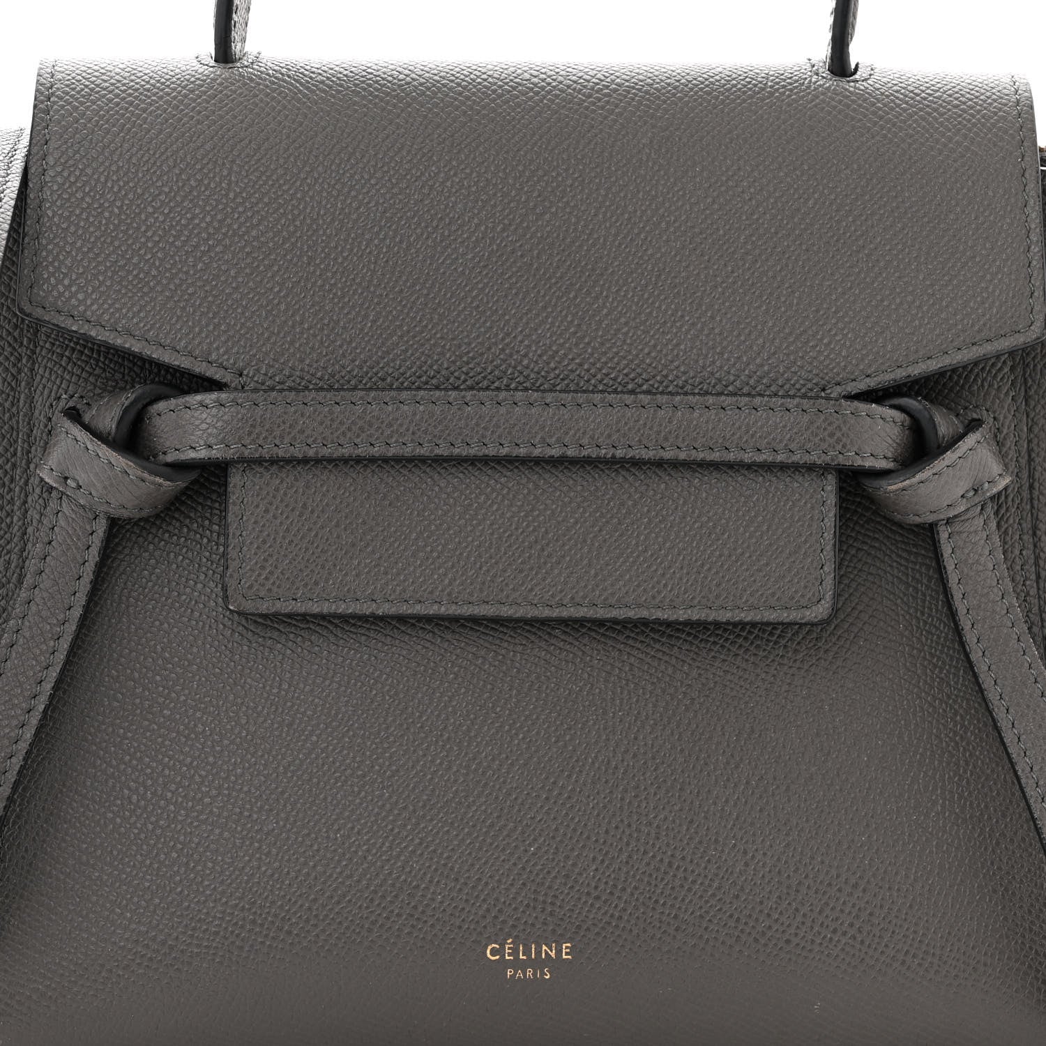 Celine Grained Calfskin Micro Belt Bag Grey 8 of 11