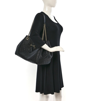 Gucci Guccissima Medium Emily Shoulder Bag Black 2 of 9