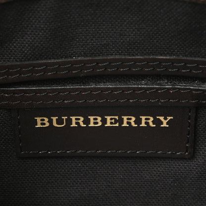 Burberry Haymarket Check Large Chester Bowling Bag Chocolate 5 of 8