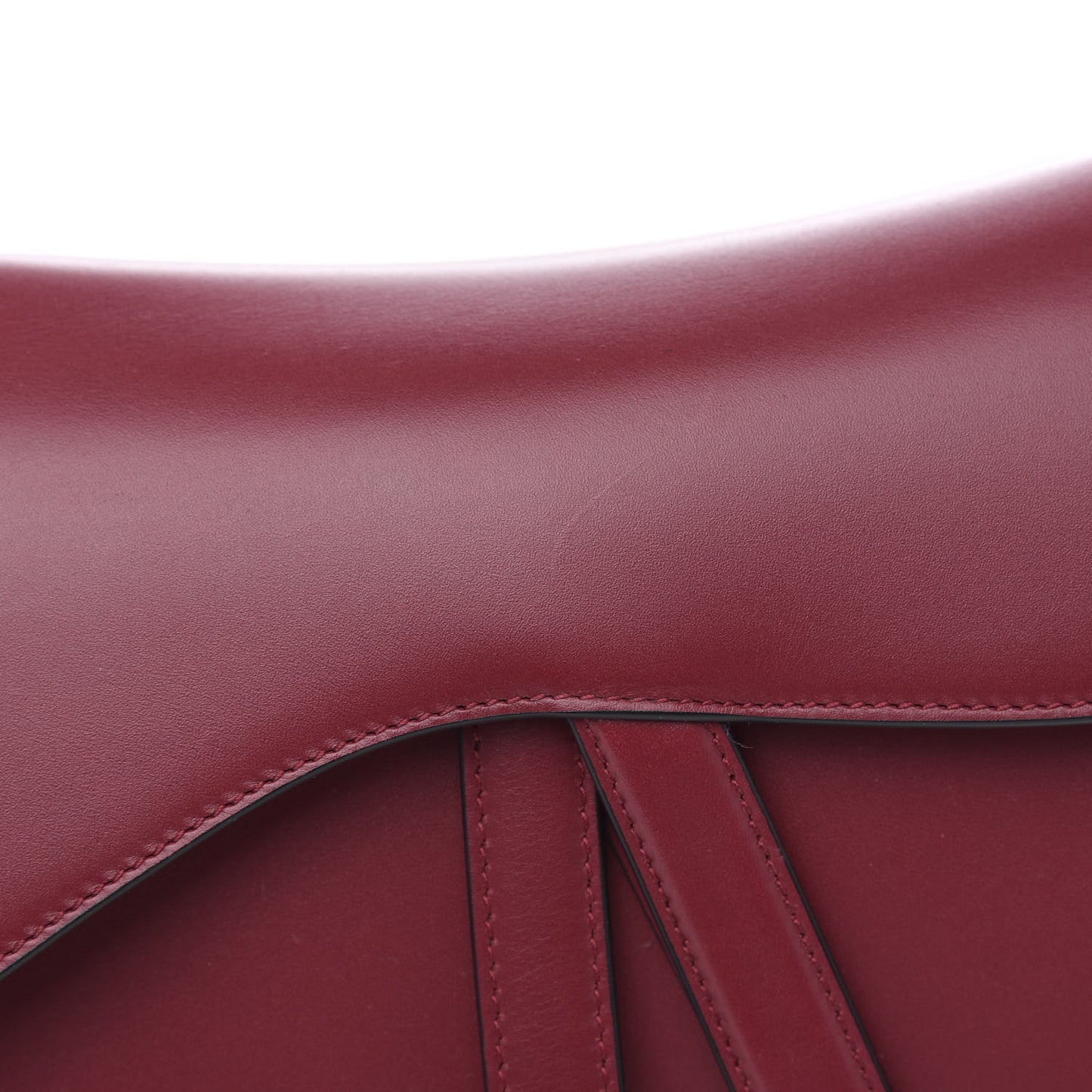 Calfskin Saddle Bag Scarlet