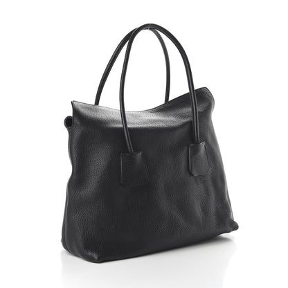 Burberry London Grainy Calfskin Medium Baynard Tote Black 3 of 9
