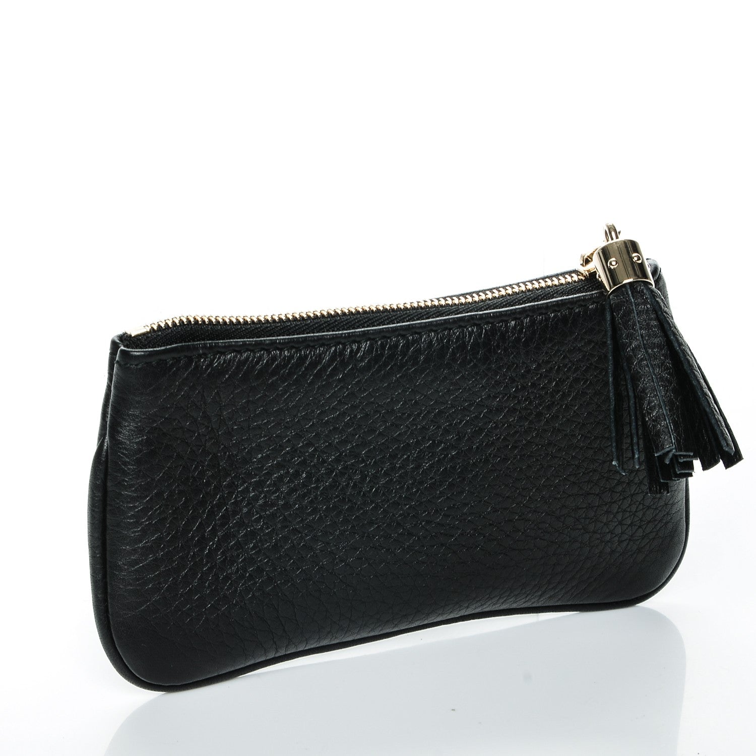 Gucci Pebbled Calfskin Soho Key Case Black 3 of 7