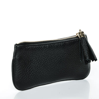 Gucci Pebbled Calfskin Soho Key Case Black 3 of 7