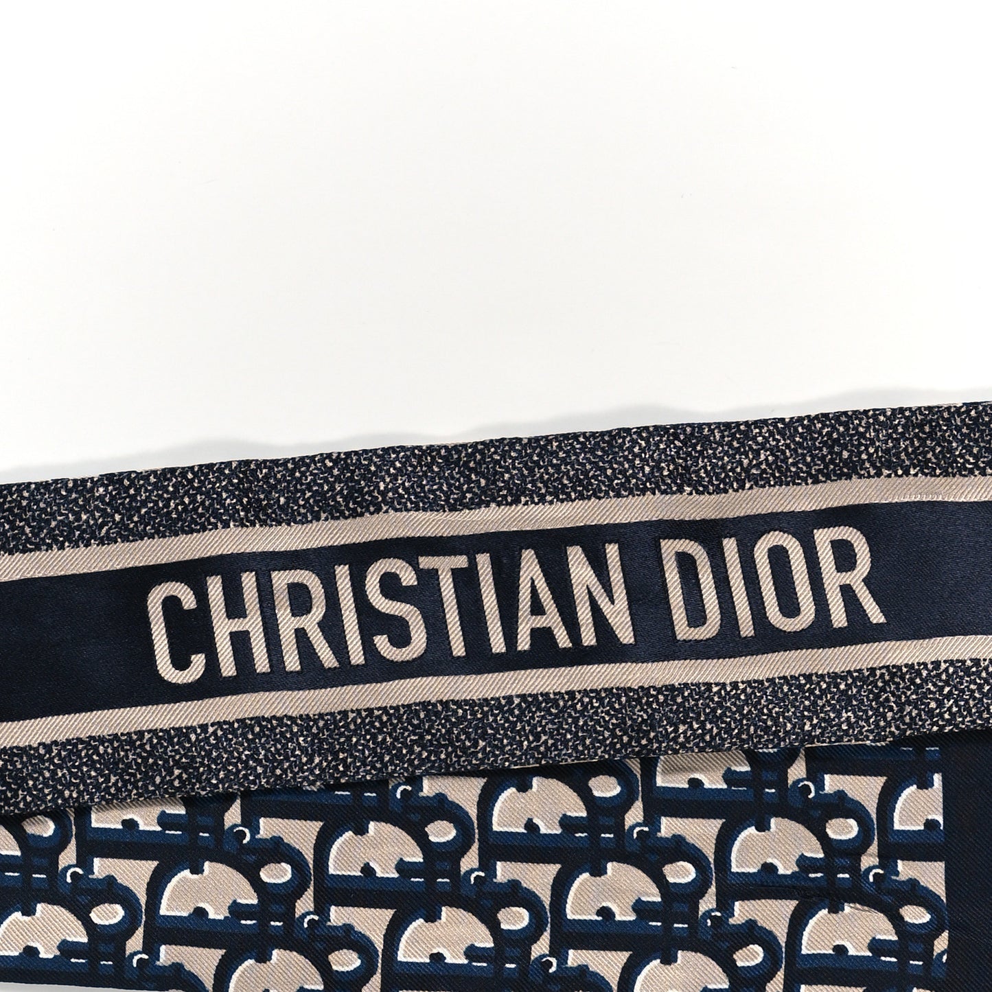 Silk Oblique Mitzah Scarf Blue