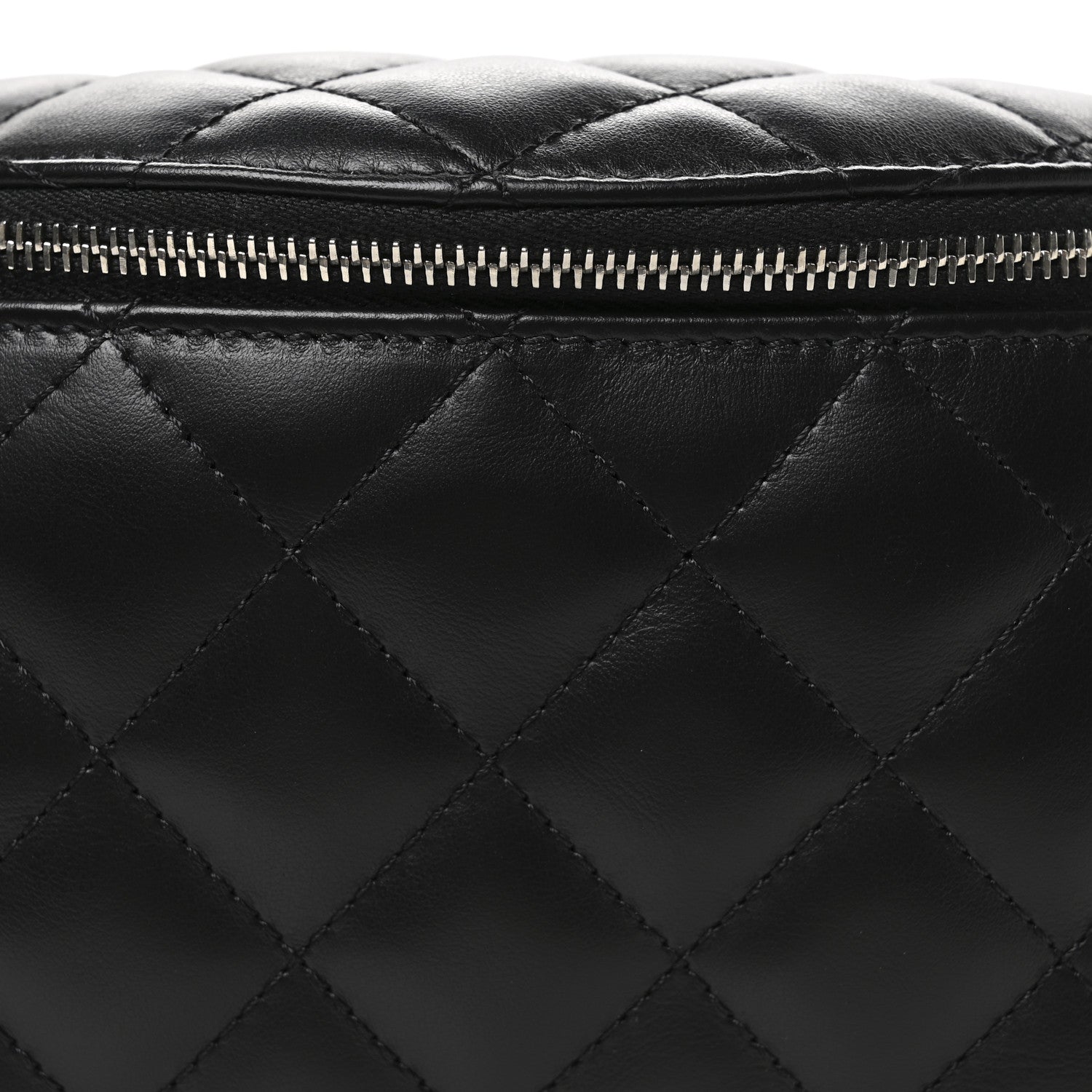 Chanel Calfskin Quilted Waist Belt Bag Black 8 of 11
