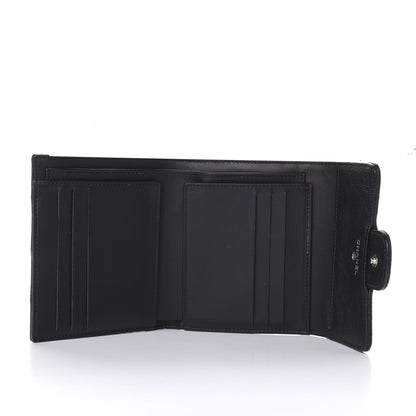 Chanel Calfskin Quilted Compact Flap Wallet So Black 5 of 8