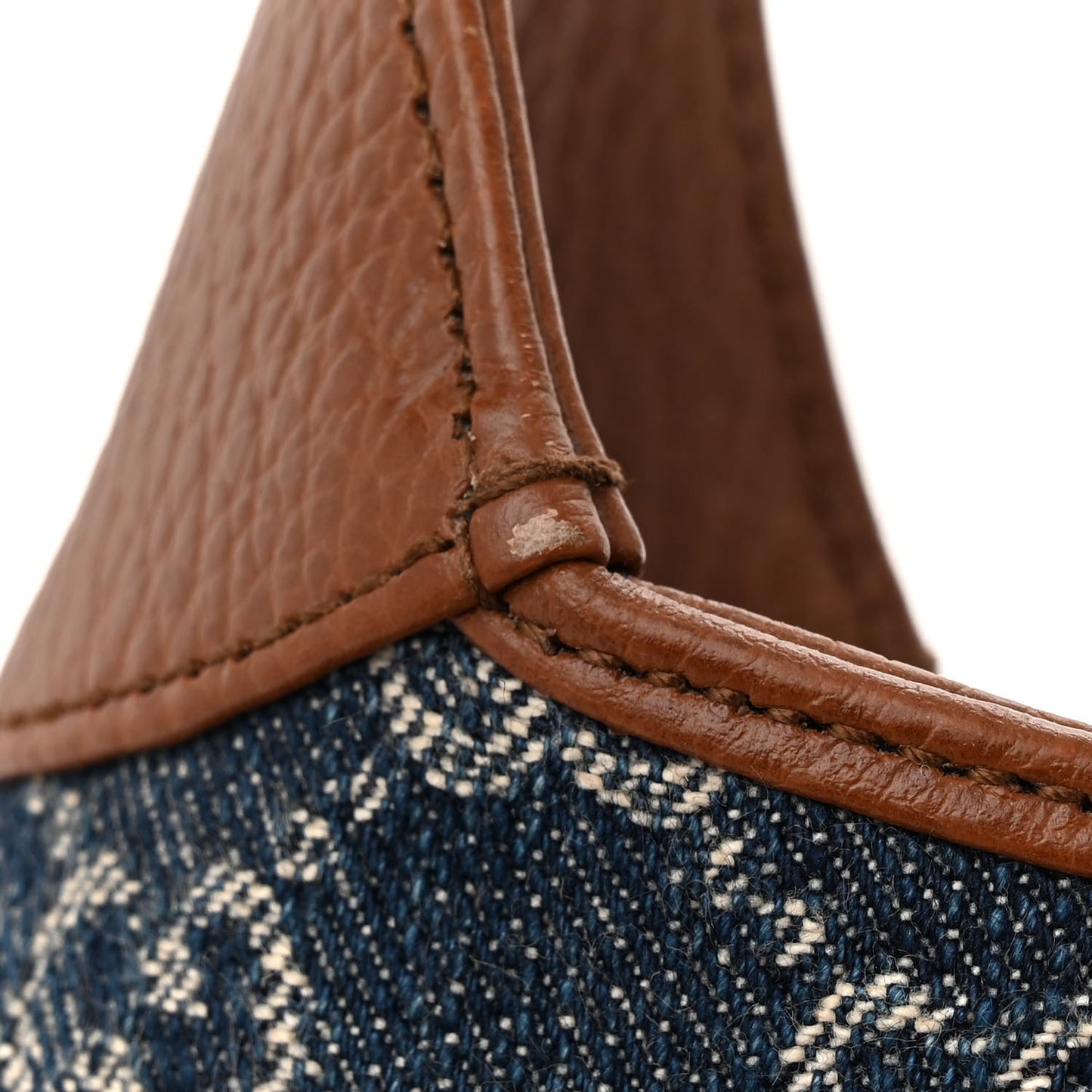 New Denim GG Monogram Calfskin Small Jackie 1961 Hobo Blue Tea Cuir