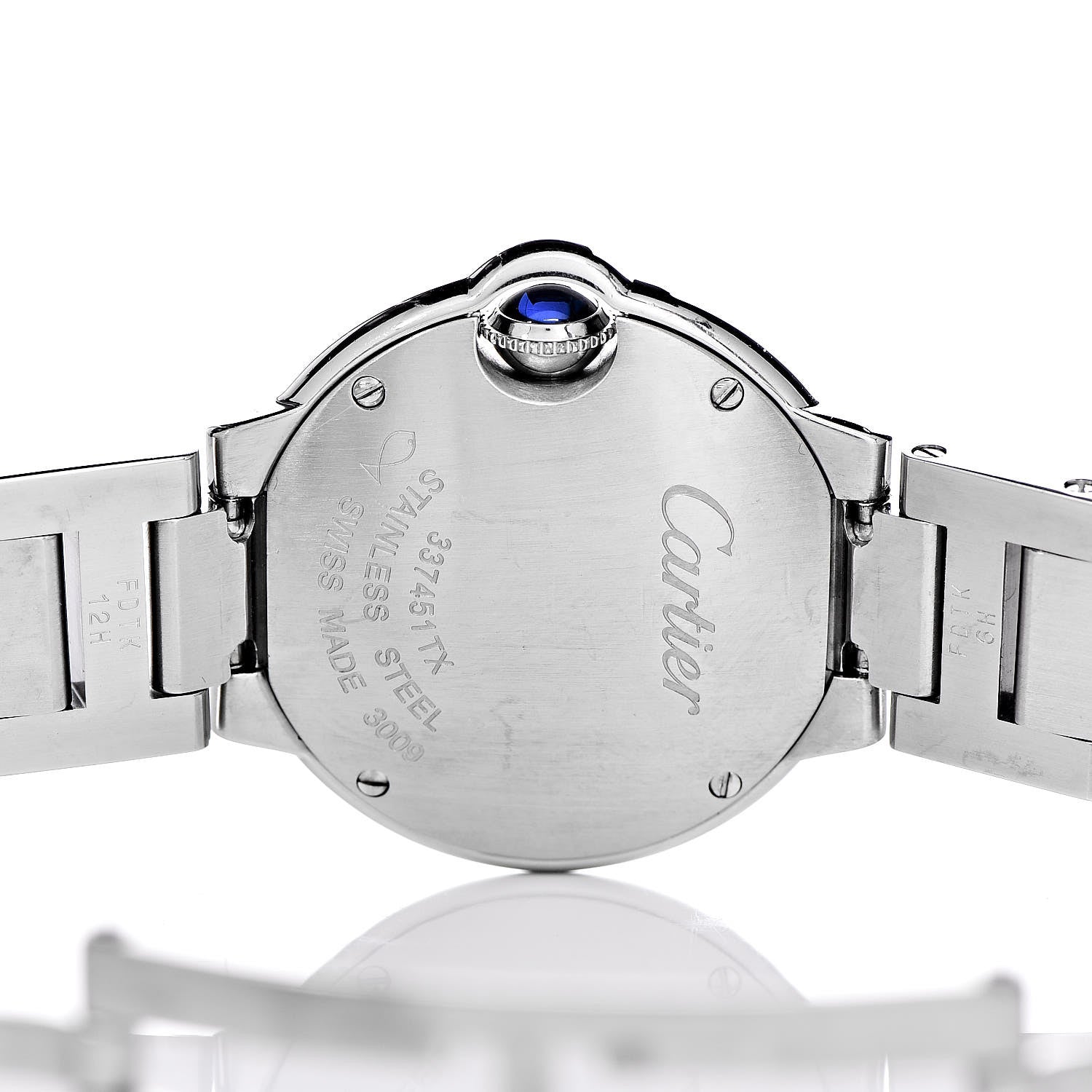 Cartier Stainless Steel 28mm Ballon Bleu De Quartz Watch 5 of 9