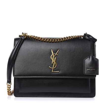 Saint Laurent Calfskin Medium Monogram Sunset Black 1 of 13