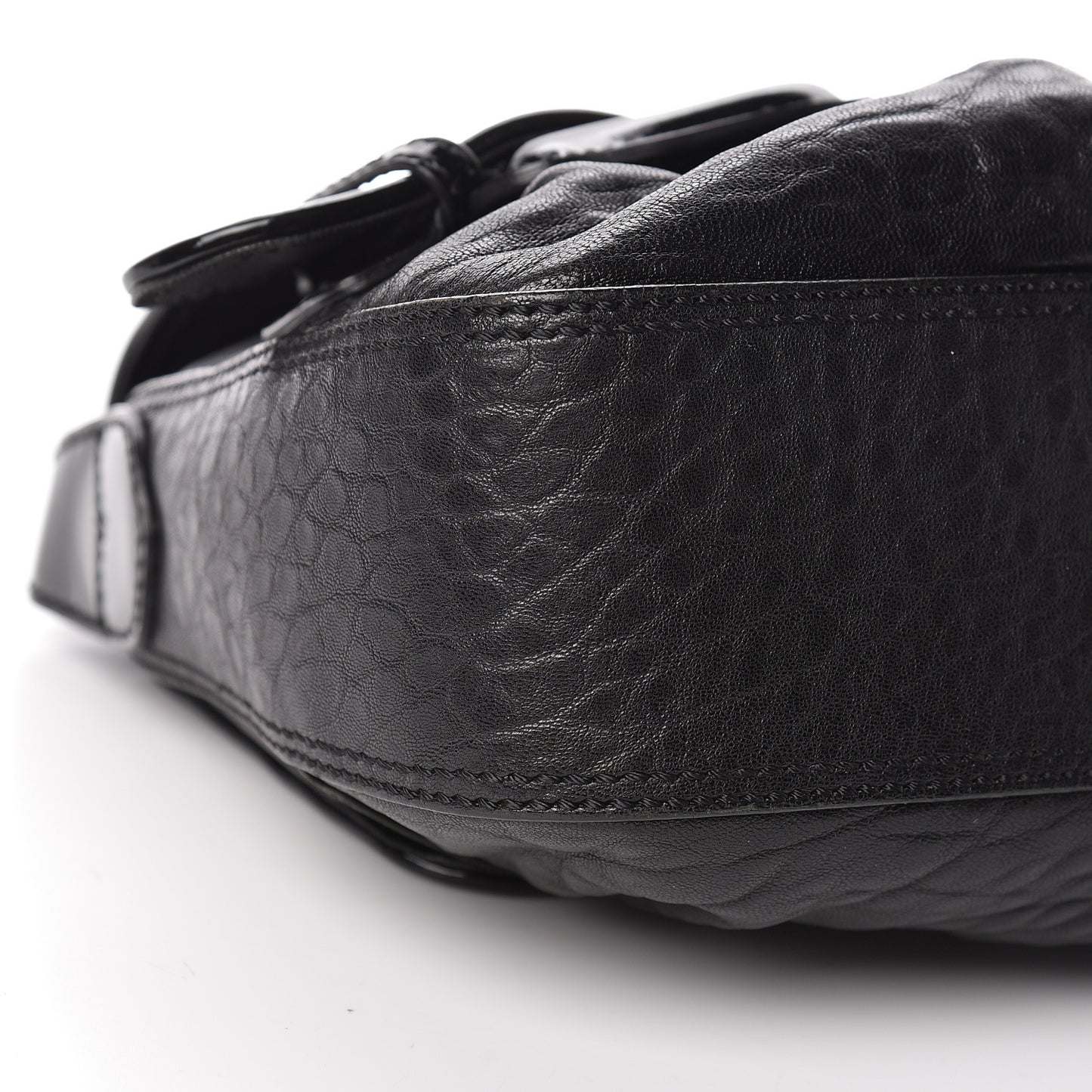 Nappa Patent B Bis Flap Bag Black