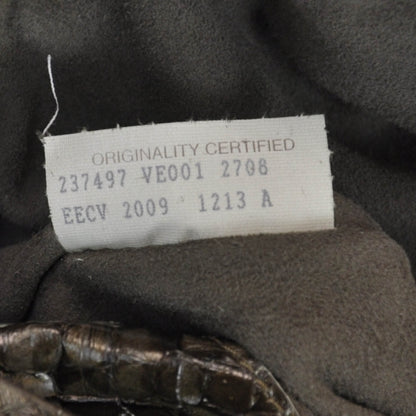 Bottega Veneta Woven Python Large Tote Cigar 9 of 10