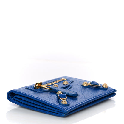 Balenciaga Agneau Giant 12 Gold Hardware Card Case Blue 4 of 9
