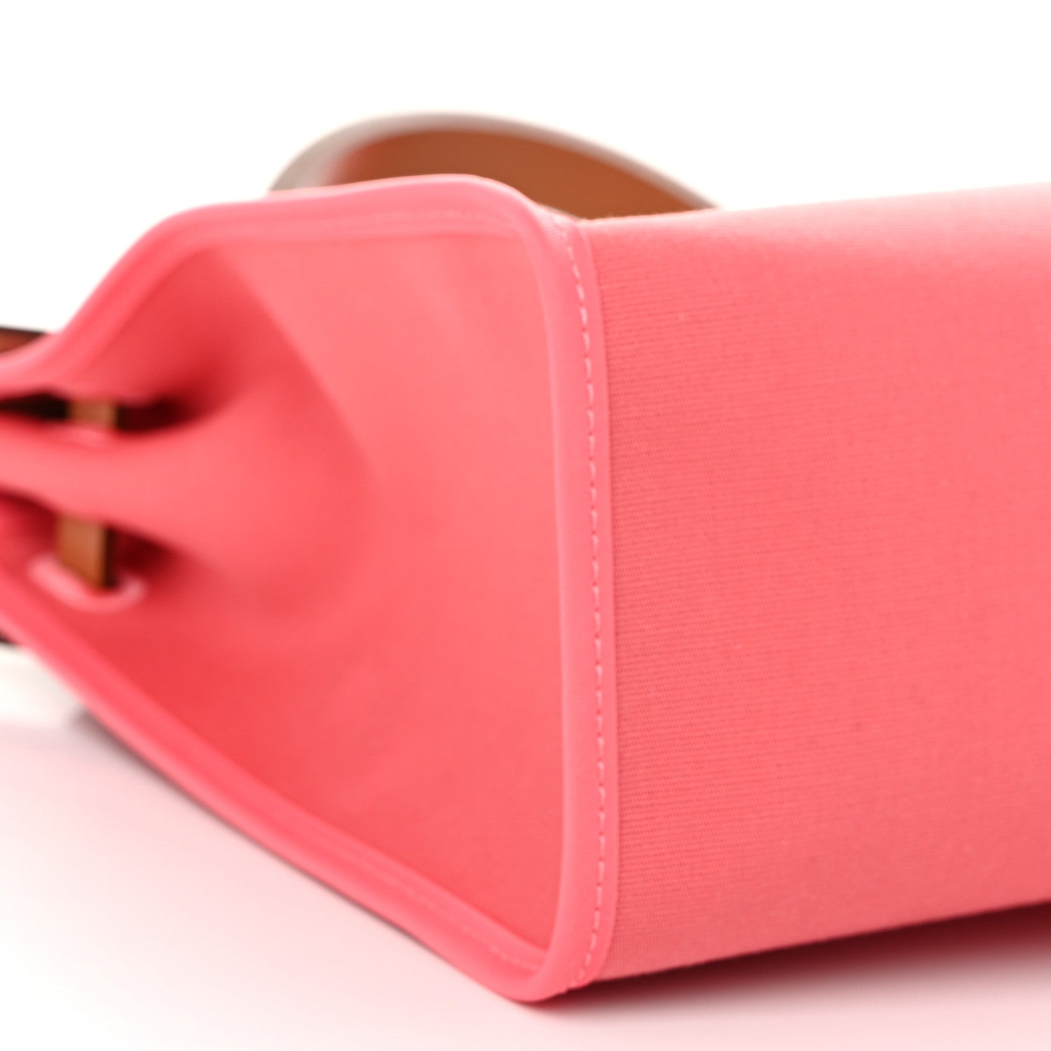Hermes Vache Hunter Toile Herbag Zip 31 PM Rose Azalee Natural 10 of 12