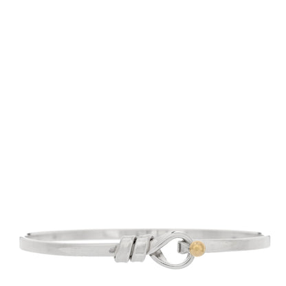 Tiffany Sterling Silver 18K Yellow Gold Buckle Bracelet 1 of 3