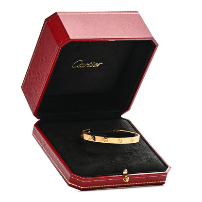 Cartier 18K Yellow Gold LOVE Cuff Bracelet 19 4 of 4