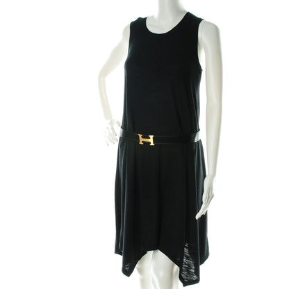 Hermes Box Togo 32mm H Belt 85 Black Orange 2 of 8