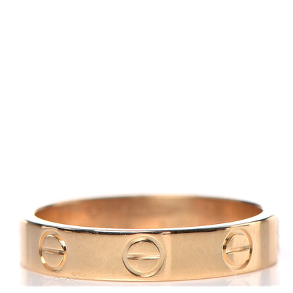 Cartier 18K Yellow Gold 3.5mm LOVE Wedding Band Ring 51 5.75 1 of 5