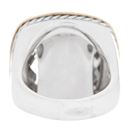 David Yurman Sterling Silver 18K Yellow Gold Champagne Citrine 18mm Albion Statement Ring 54 7 4 of 5