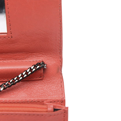 Proenza Schouler Lambskin PS1 Large Chain Wallet Deep Coral 11 of 12