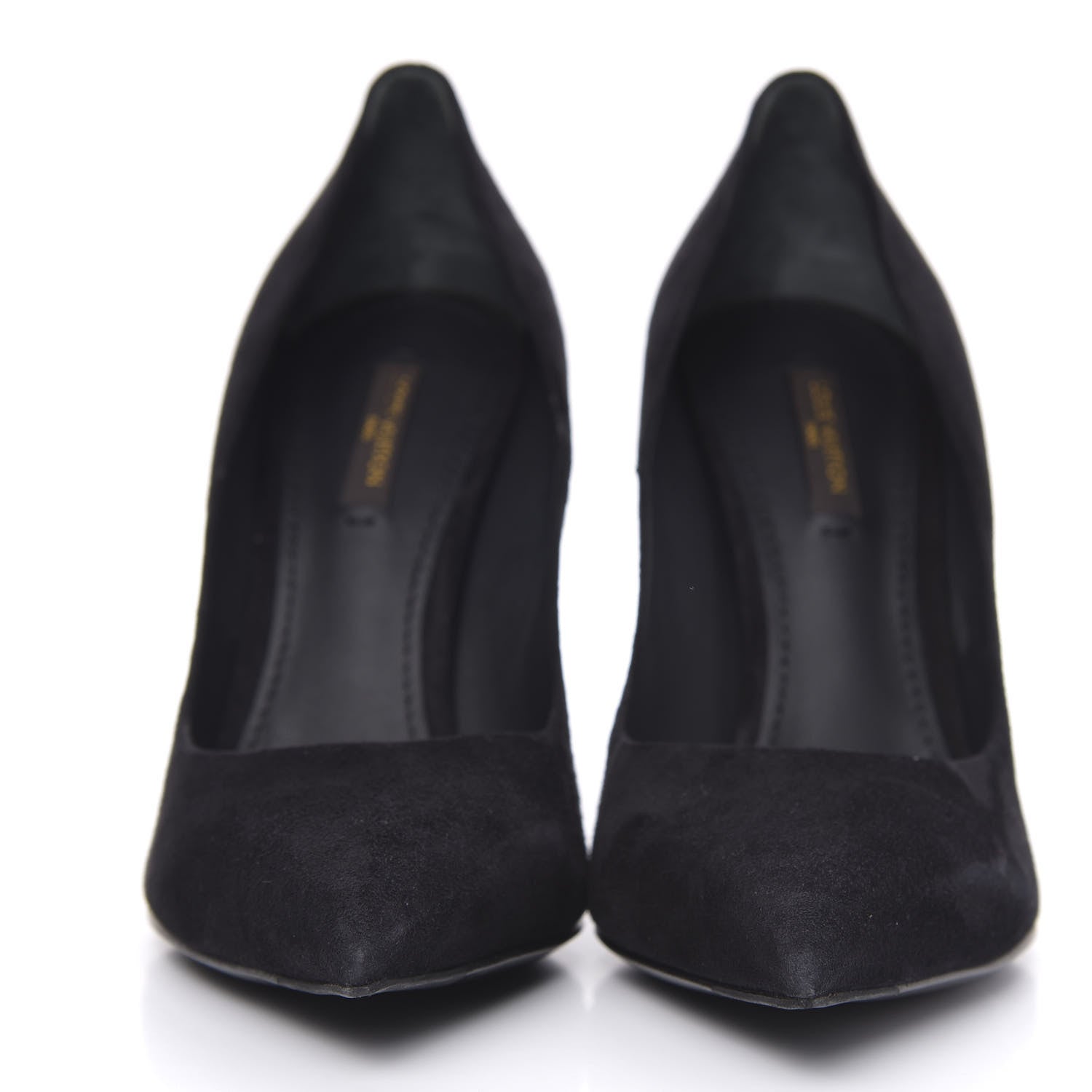 Louis Vuitton Suede Eyeline Pumps 39 Black 2 of 9
