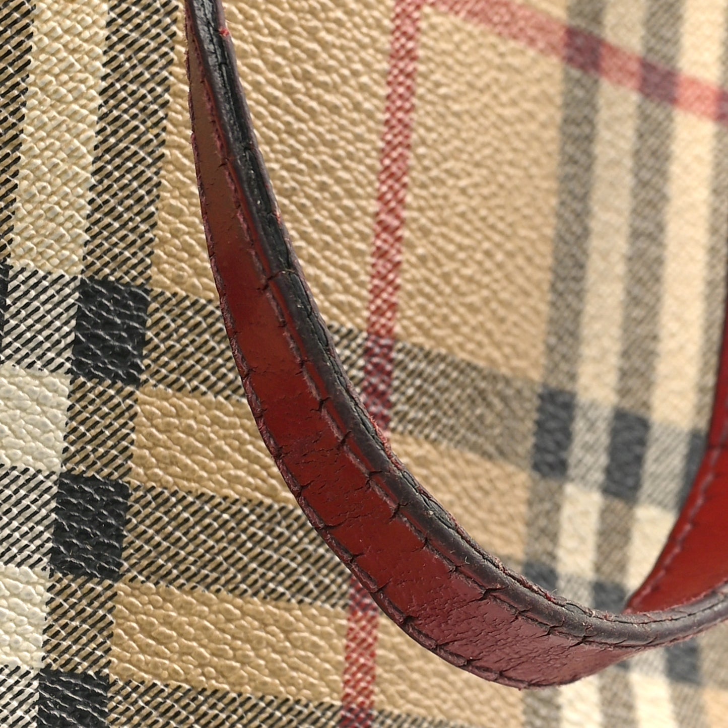Haymarket Check Small Tote Red