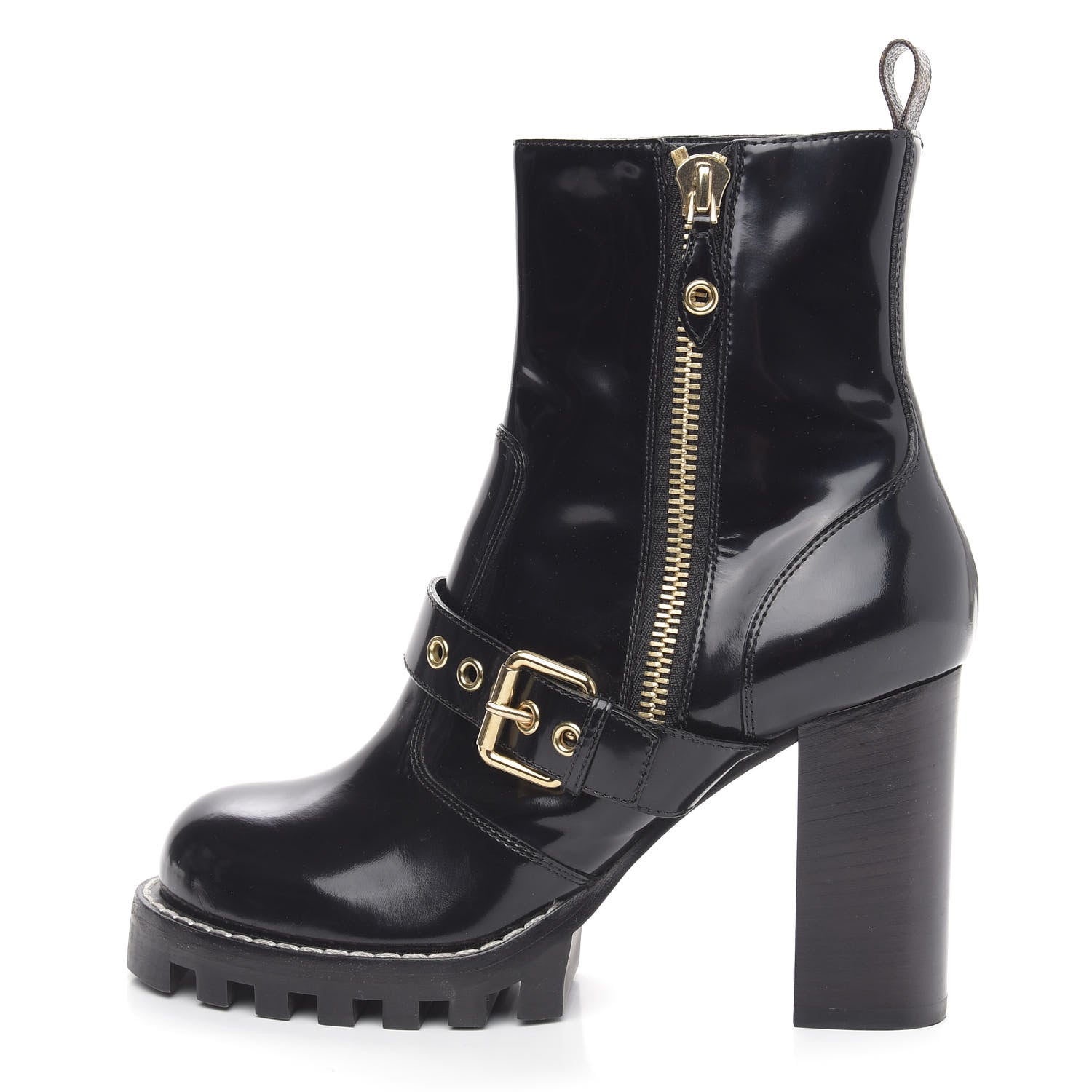 Louis Vuitton Patent Calfskin Star Trail Boots 40 Black 1 of 9