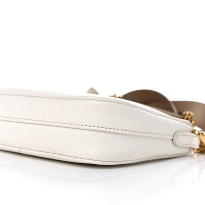 Prada Saffiano Re-Edition 2005 Shoulder Bag White 9 of 9