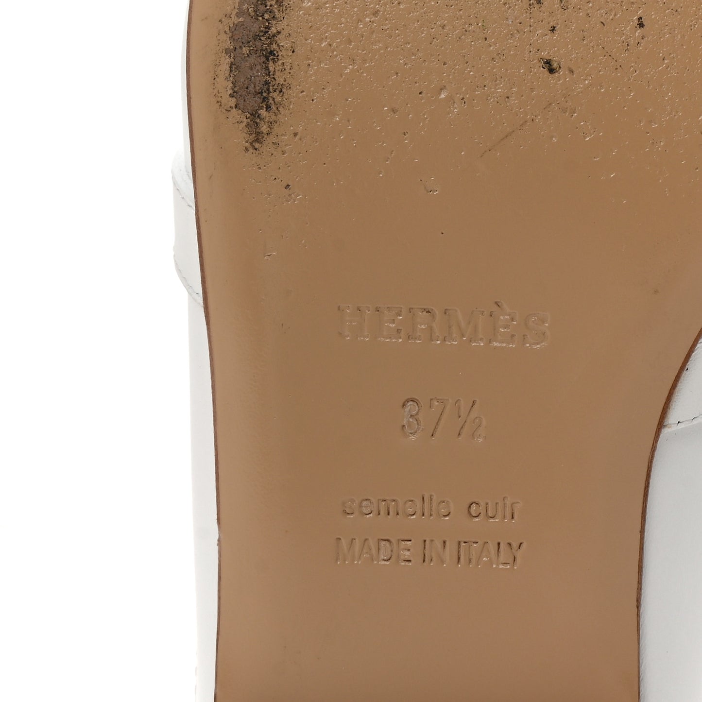 Calfskin Oz Mules 37.5 White
