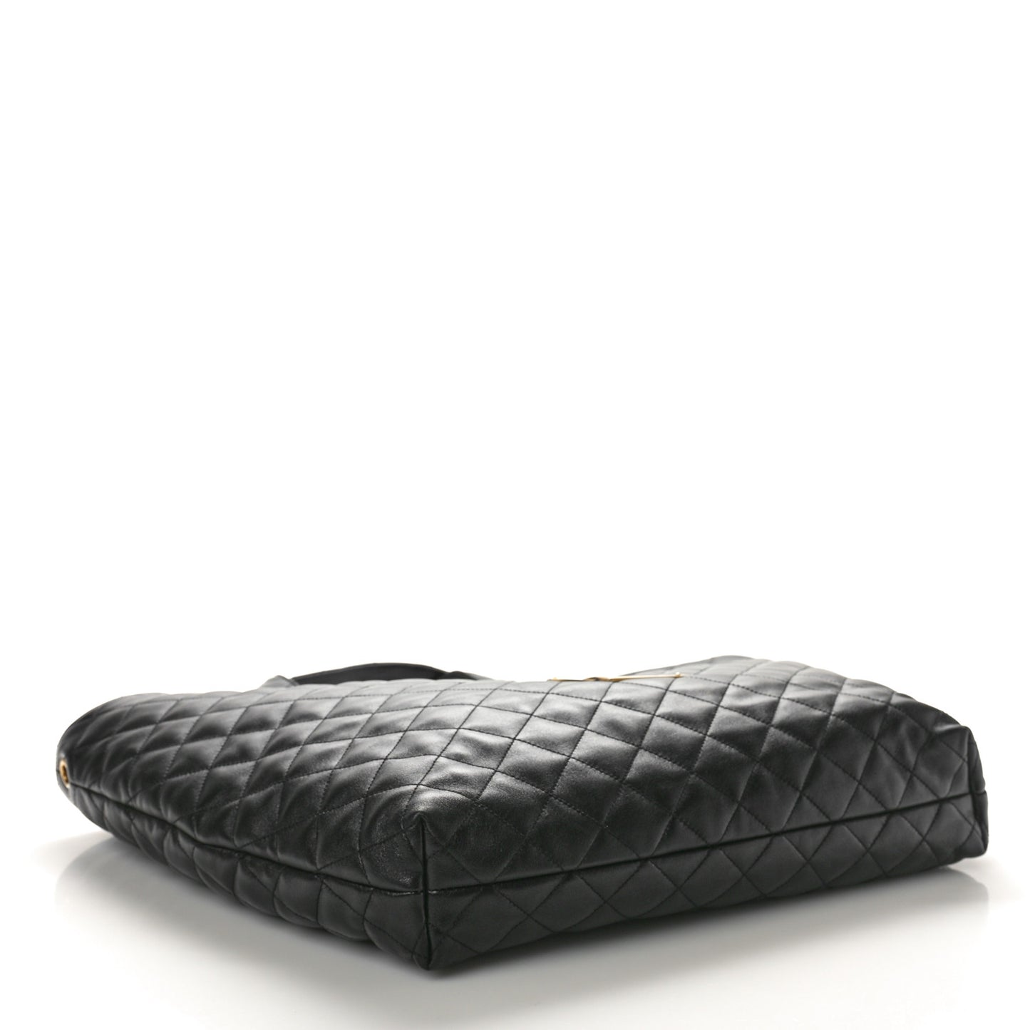 Lambskin Quilted Maxi Icare Shopping Tote Black