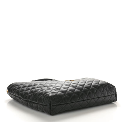 Saint Laurent Lambskin Quilted Maxi Icare Shopping Tote Black 5 of 11