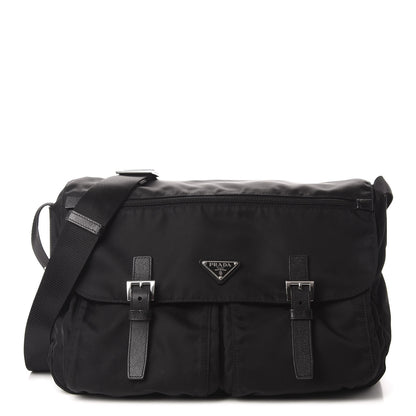 Prada Tessuto Nylon Vela Messenger Bag Black 1 of 12