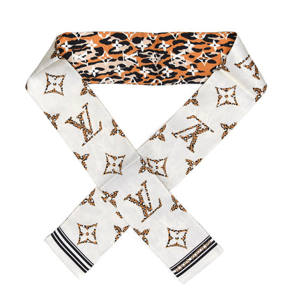 Louis Vuitton Silk Monogram Giant Jungle Bandeau Ivory 1 of 4