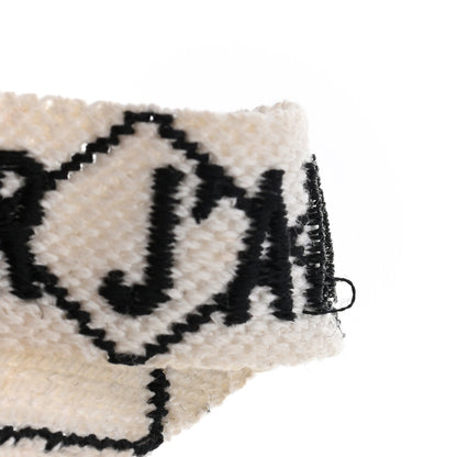 Christian Dior Woven Cotton J'Adior Friendship Bracelet White Black 5 of 5