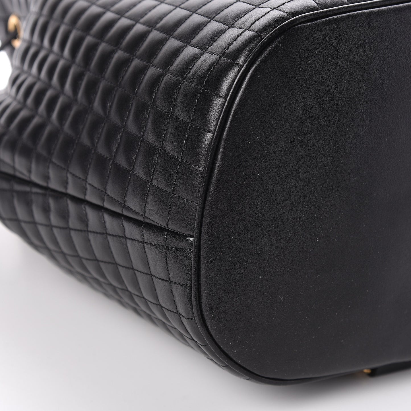 Calfskin Quilted Small C Backpack Black