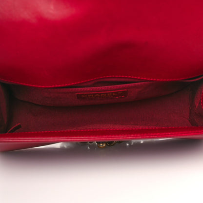 Chanel Lambskin Quilted Medium Boy Flap Dark Red 5 of 9