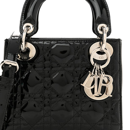 Christian Dior Patent Cannage Mini Lady Dior Black 8 of 11