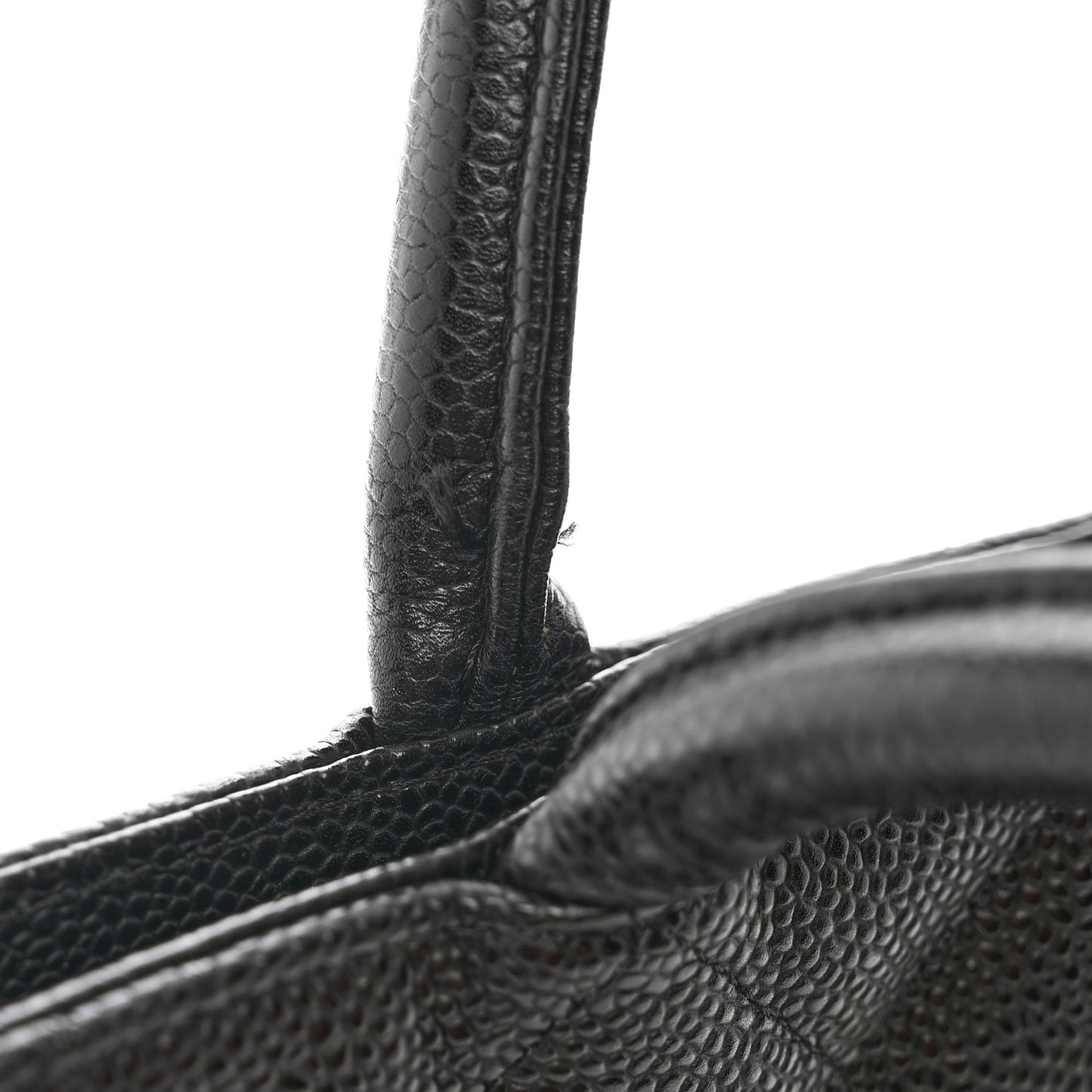 Caviar Quilted Medallion Tote Black