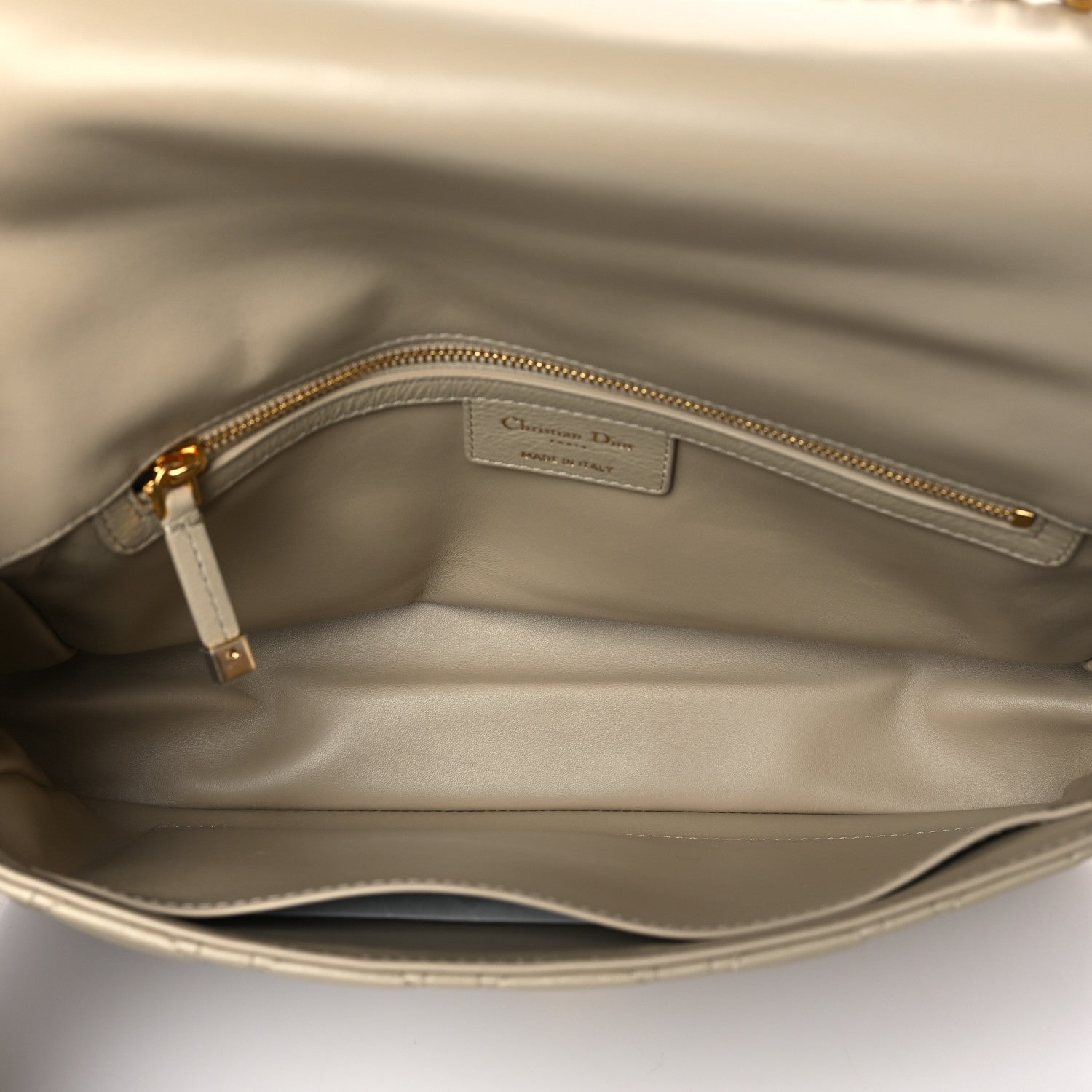 Christian Dior Supple Calfskin Cannage Large Caro Bag Beige 5 of 9