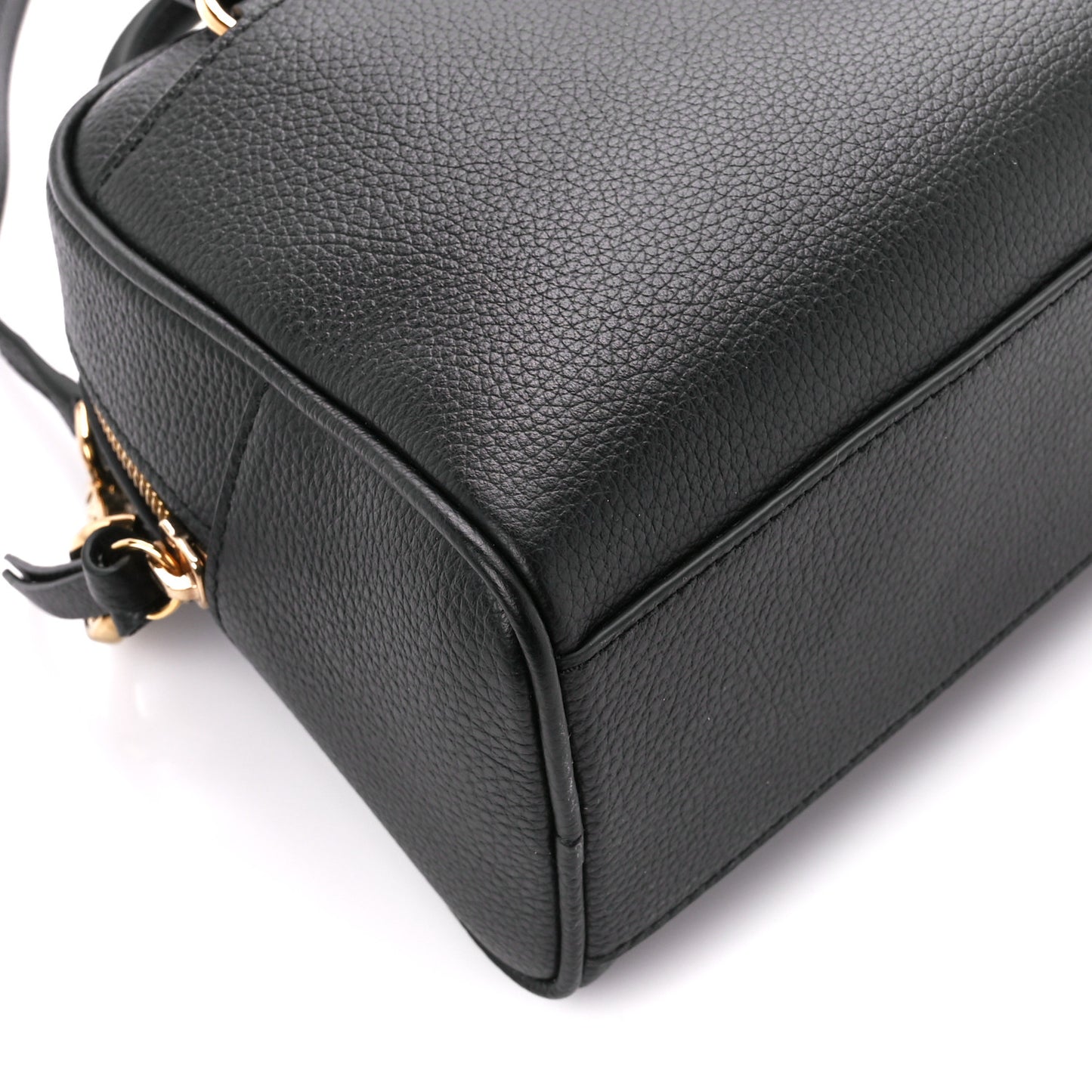 Saffiano Virtus Small Bowling Bag Black
