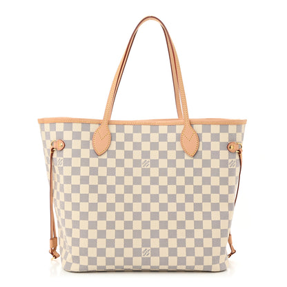 Louis Vuitton Damier Azur Neo Neverfull MM Rose Ballerine 1 of 10
