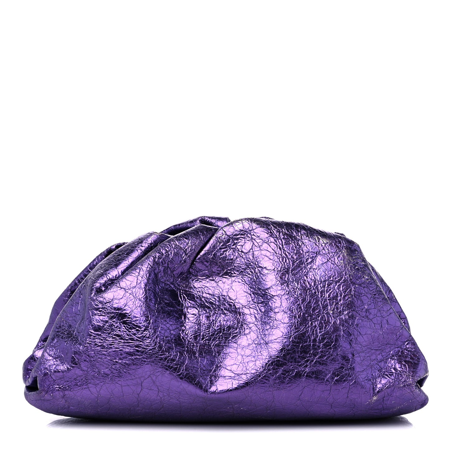 Metallic Crinkled Lambskin The Pouch Viola