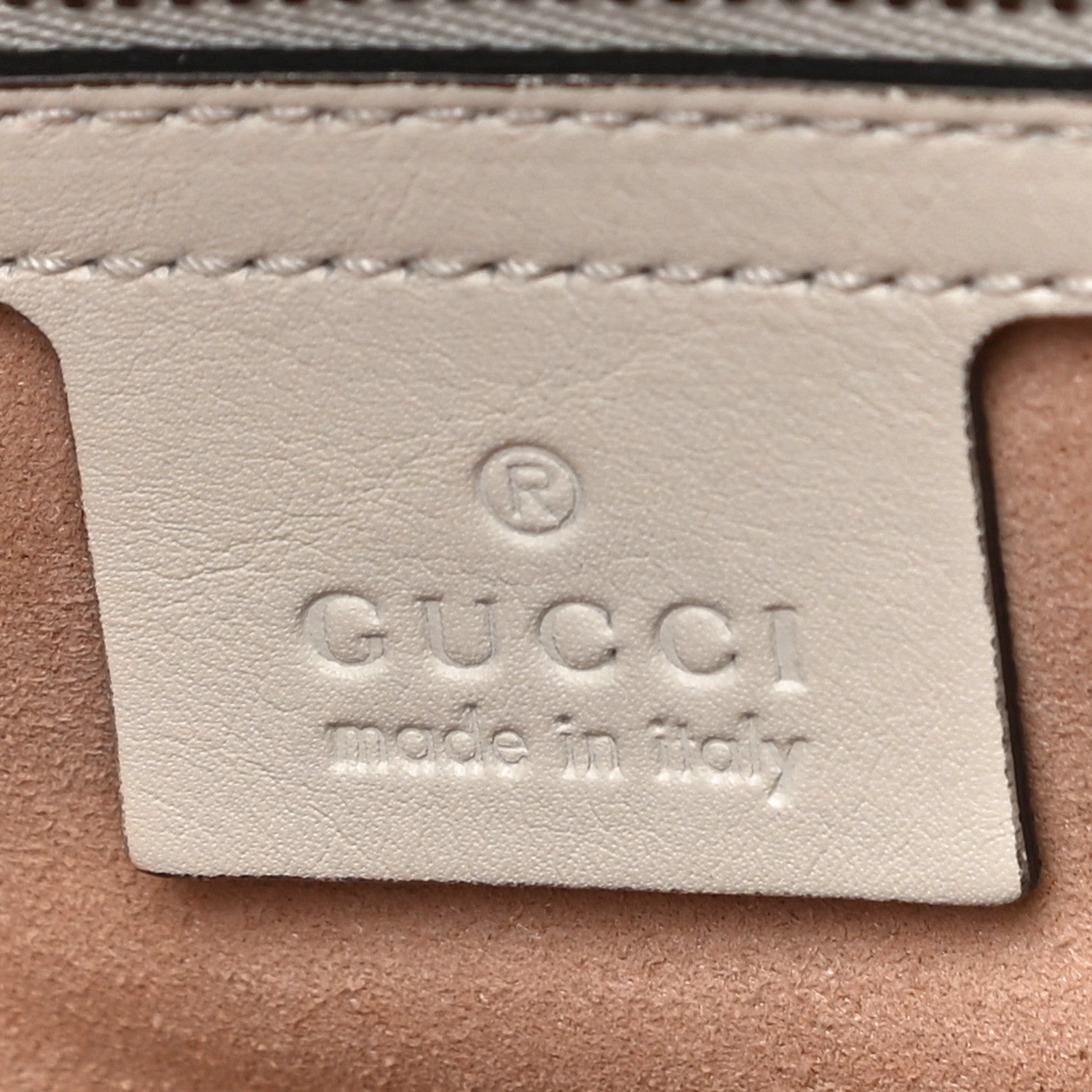Gucci Calfskin Matelasse Medium GG Marmont Chain Shoulder Bag Mystic White 6 of 14