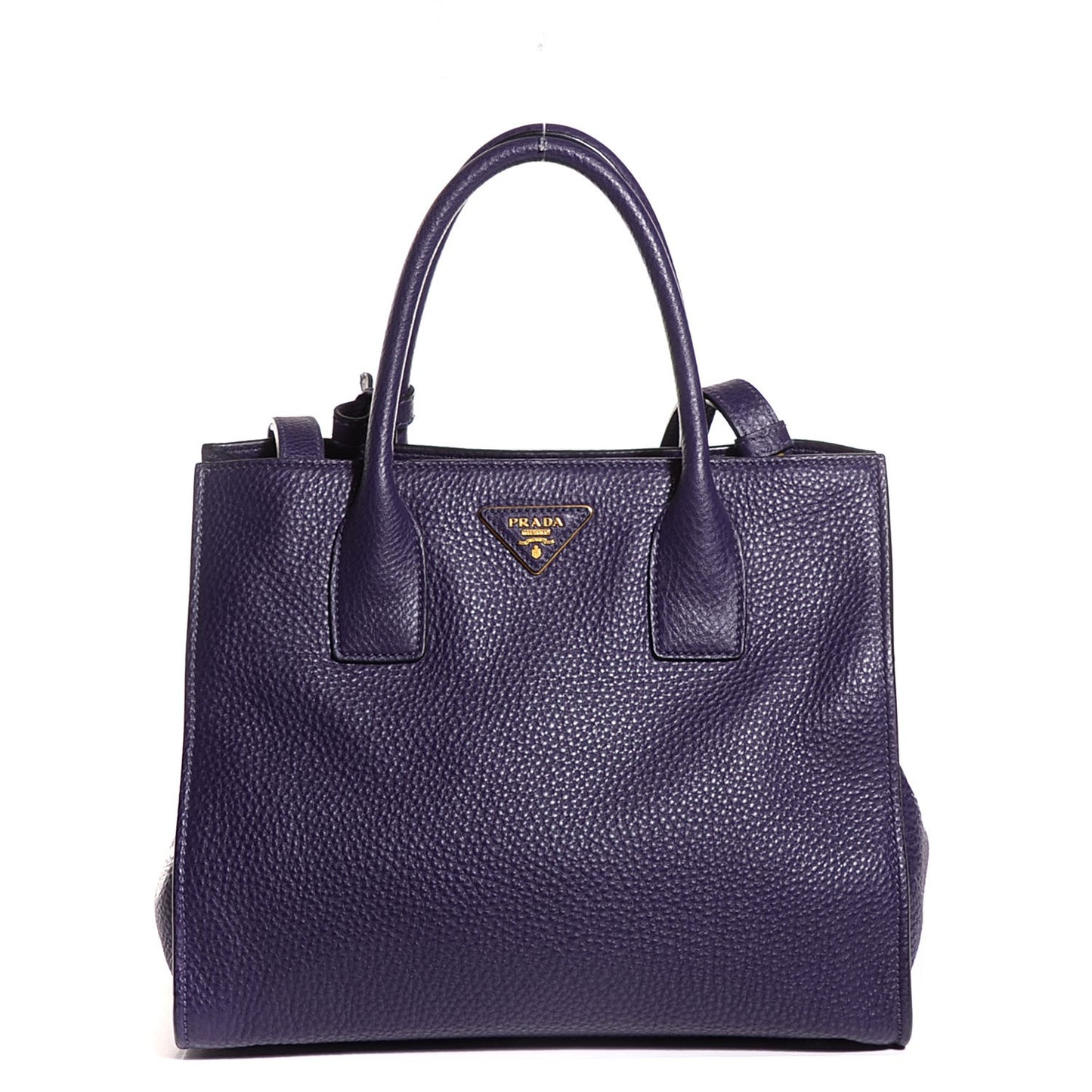 Vitello Daino Twin Pocket Tote Viola
