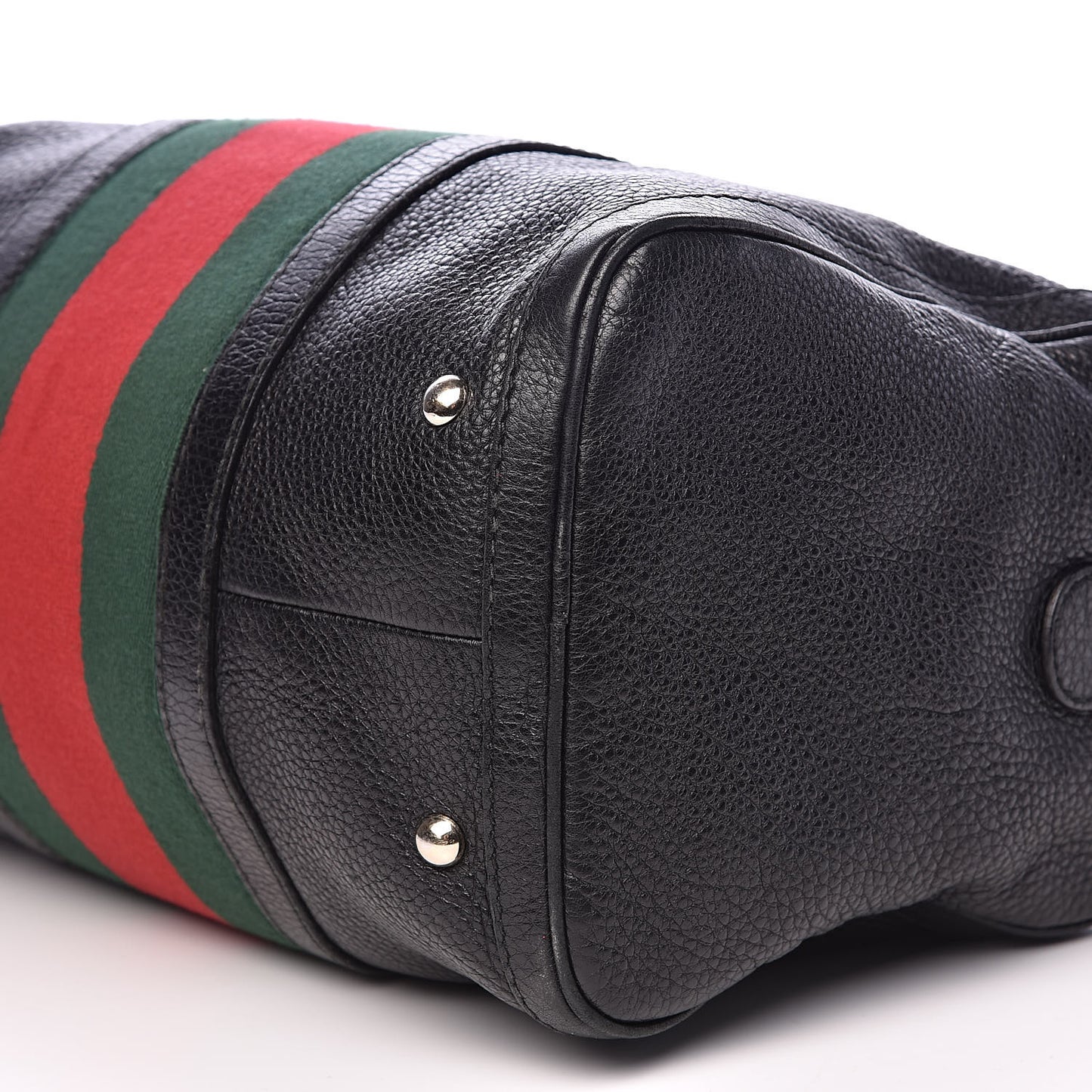 Calfskin Vintage Web Medium Boston Black